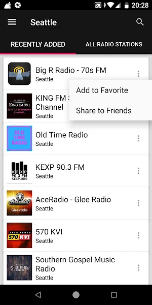 Seattle Radio Stations - Washi Screenshot 1