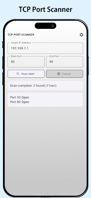 TCP Port Scanner Screenshot 2