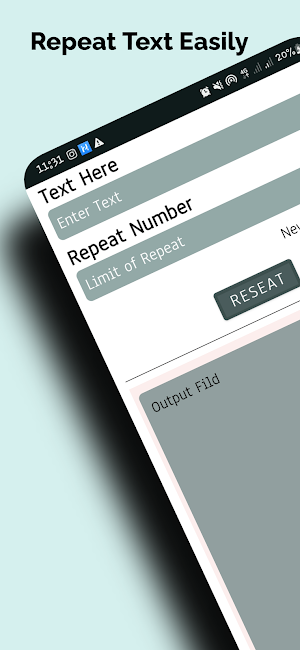 Text Repeater(repeat any text) Screenshot 0