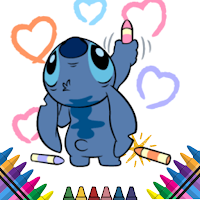 Stitch Lilo Cute Coloring Art