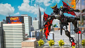 Flying Bat Robot Car Games Screenshot 0