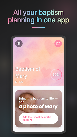 BaptiDay - Baptism Organizer Screenshot 1