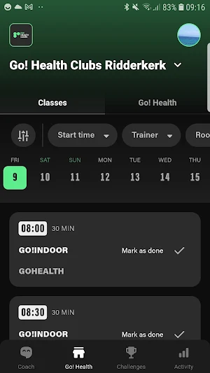 GoHealth Clubs Screenshot 1