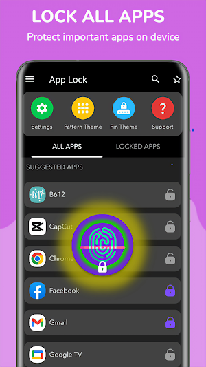 App Lock- Fingerprint lock app Screenshot 0