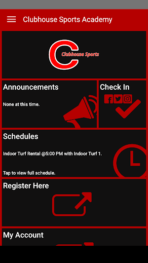 Clubhouse Sports Academy Screenshot 1