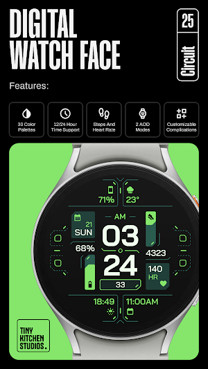 TKS 25 Circuit Watch Face Screenshot 1
