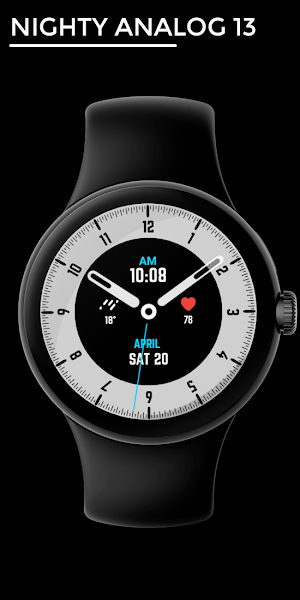 Nighty Analog 13 - watch face Screenshot 0
