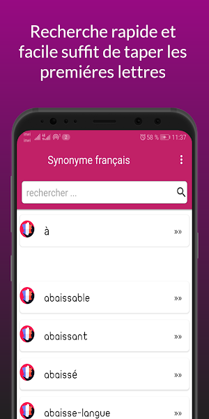 Dictionnaire Synonyme Français Screenshot 2