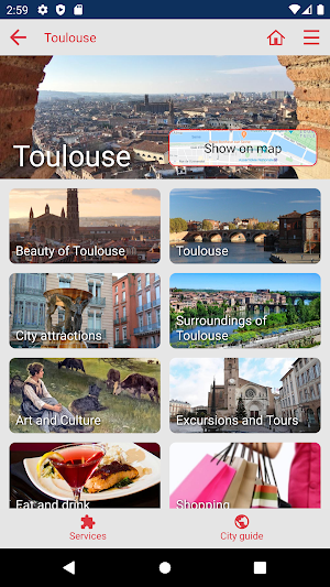 Toulouse City Guide Screenshot 1