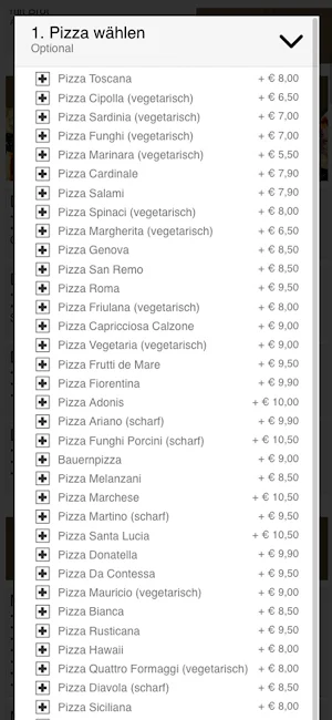 Pizza Wien Screenshot 2