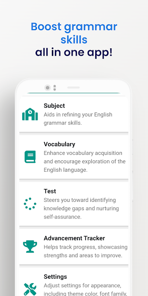 Grammar Pro: Basics & Tests Screenshot 0
