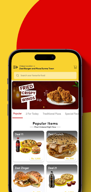 Zest Burger and Pizza Screenshot 2