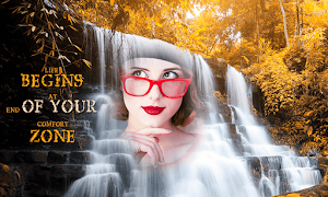 Photo Editor & Photo Frames: Water fall Background Screenshot 1