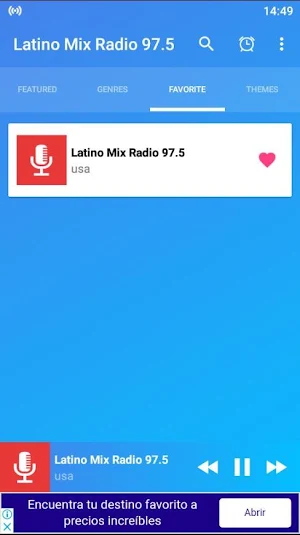 latino mix radio 97.5 App usa Screenshot 0