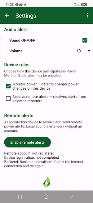 Power Grid Monitor Screenshot 1