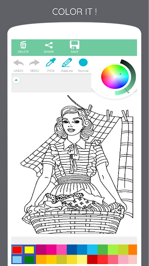 Retro Coloring Book Screenshot 3
