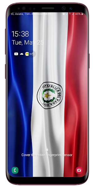 Paraguay Flag Live Wallpaper Screenshot 3