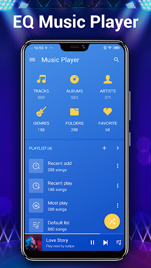 Music Player - 10 Bands Equalizer Audio Player Screenshot 1