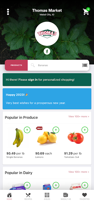 Thomas Market Screenshot 0