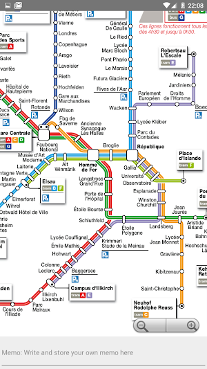 STRASBOURG METRO/TRAM/CTS MAP  Screenshot 3