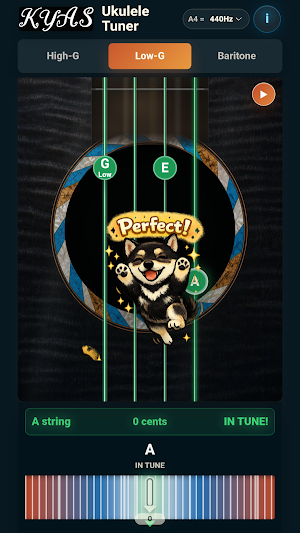 KYAS Ukulele Tuner Screenshot 1