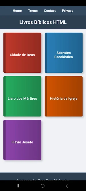 Livros Bíblicos HTML Screenshot 3