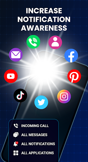 Flash Alert - Flashlight & SMS Screenshot 1