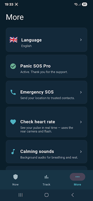 Panic SOS: Anxiety Relief Screenshot 2