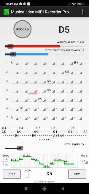 Musical Idea MIDI Recorder Pro Screenshot 0