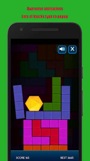 Hexagon Fall Physic Game Screenshot 1