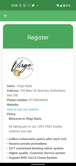 Virgo Nails Screenshot 1