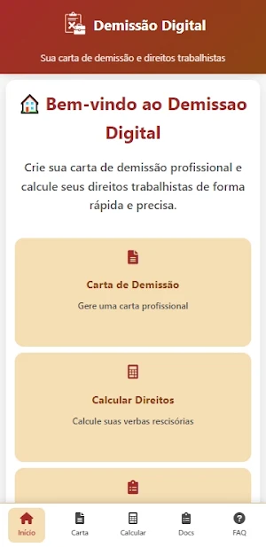 Demissão Digital Screenshot 0