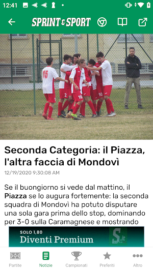Sprint e Sport Screenshot 1