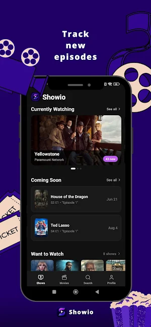 Showio - TV Series tracker Screenshot 0