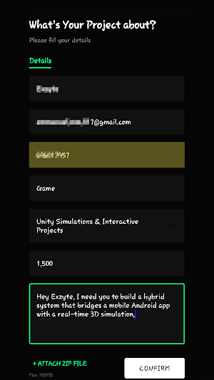 Exzyte3D Hub: Request & Track Screenshot 3