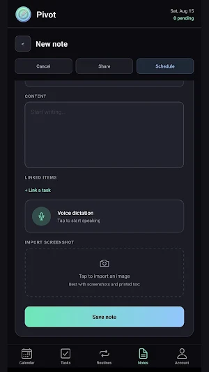 Pivot: Calendar, Tasks, Notes Screenshot 3