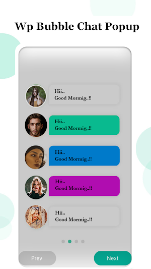Bubble chat for Wp Screenshot 1