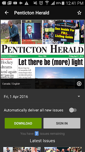 Penticton Herald Screenshot 2