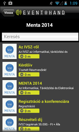 IVSZ EVENT@HAND Screenshot 1