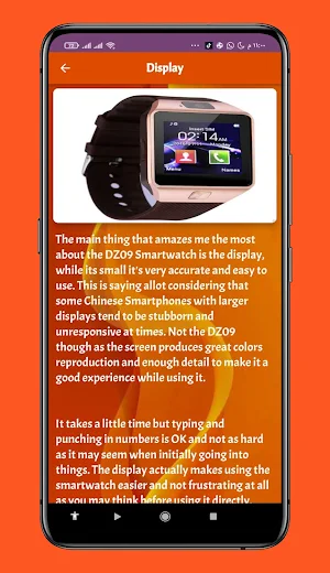 dz09 smartwatch guide Screenshot 2