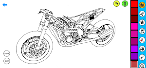 Drag Bike Coloring Book Screenshot 1