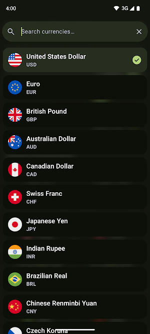 Currency Converter Screenshot 2