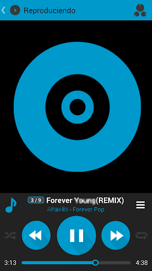 SKIN PLAYERPRO V3 MATERIAL BLU Screenshot 0