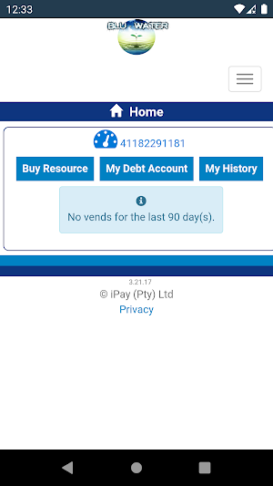 Blu-Water Online Screenshot 1