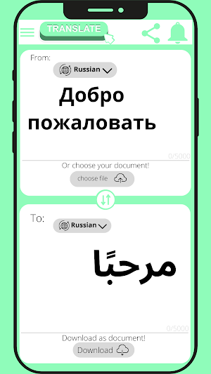 Arabic - Russian translator Screenshot 3