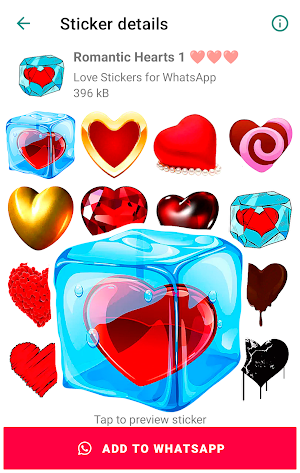 Romantic Stickers for WhatsApp Screenshot 1