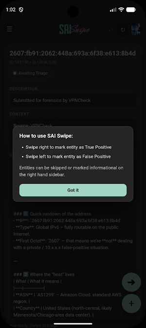 SaiSwipe Screenshot 0