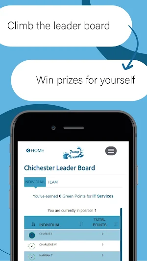 Jump; University of Chichester Screenshot 2