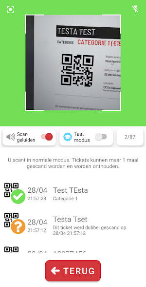 Wicket Scanner Screenshot 3