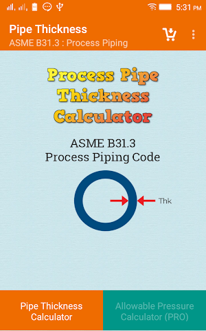 Process Pipe Thickness Free Screenshot 0